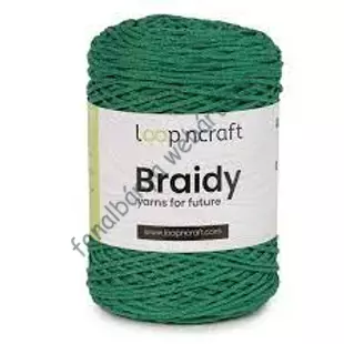   Loop'n Craft Braidy zsinórfonal - benetton zöld # LCB27
