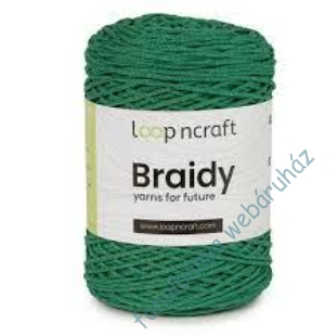   Loop'n Craft Braidy zsinórfonal - benetton zöld # LCB27