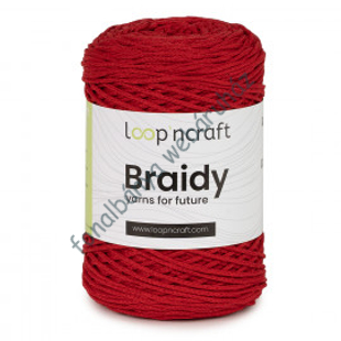   Loop'n Craft Braidy zsinórfonal - piros # LCB36