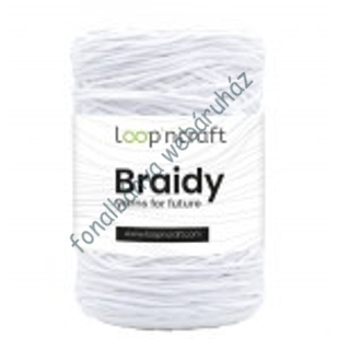   Loop'n Craft Braidy zsinórfonal - fehér # LCB02