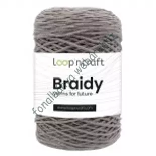   Loop'n Craft Braidy zsinórfonal - sötét drapp # LCB09