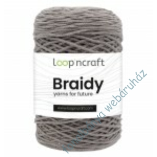  Loop'n Craft Braidy zsinórfonal - sötét drapp # LCB09