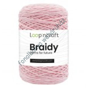   Loop'n Craft Braidy zsinórfonal - világos rózsaszín # LCB12