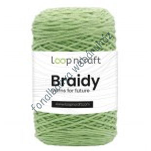   Loop'n Craft Braidy zsinórfonal - világos zöld # LCB25