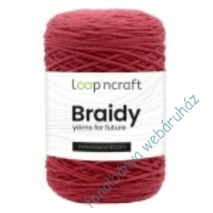   Loop'n Craft Braidy zsinórfonal - bordó # LCB37