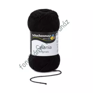   Catania kötőfonal - fekete  # 110