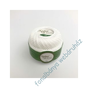   Anchor Mercer Crochet 40 horgolócérna 50 gr - fehér  # MEZ-AM40-7901