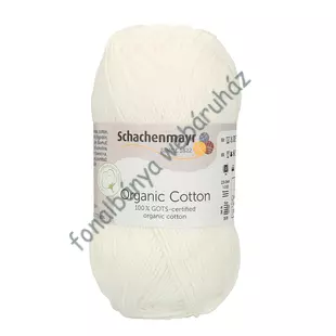   Schachenmayr Organic Cotton kötőfonal - fehér  # 1