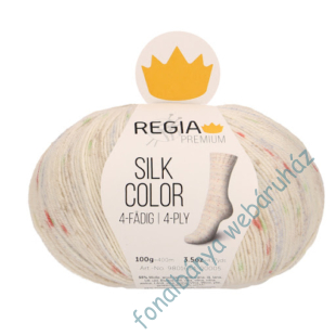   Schachenmayr Regia Premium Silk color 4 PLY Kötőfonal - krém-mustár-piros-melír  # 25