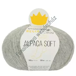   Schachenmayr Regia Premium Alpaca Soft Kötőfonal - világos szürke  # MEZ-9801631-090
