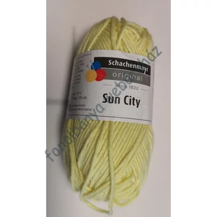 ! Akciós ! ! Kifutó termék ! Schachenmayr Sun City kötőfonal  - sárga  # MEZ-221