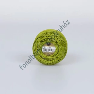    Madame Tricote perlé 8 gyöngyhímző fonal - világos olivazöld # MTP-055
