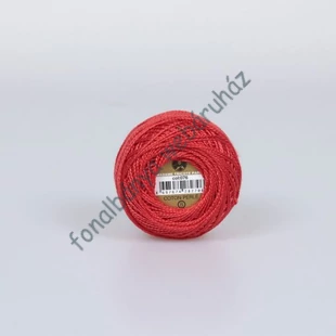   Madame Tricote perlé 8 gyöngyhímző fonal - pipacs piros  # MTP-076