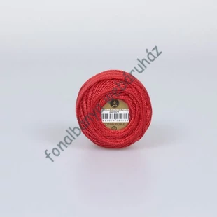   Madame Tricote perlé 8 gyöngyhímző fonal - világos piros  # MTP-077