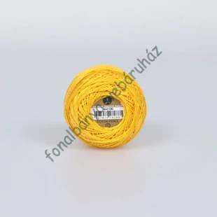  Madame Tricote perlé 8 gyöngyhímző fonal - világos napsárga # MTP-130