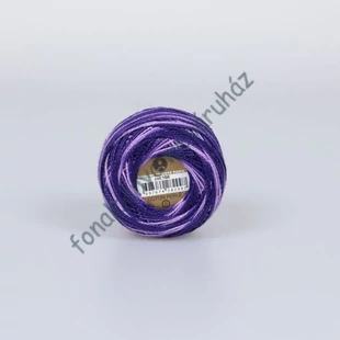   MadameTricote perlé 8 gyöngyhímző fonal - sötétlila melír # MTP-168