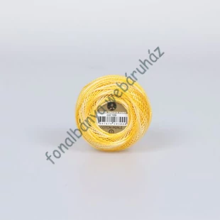   Madame Tricote perlé 8 gyöngyhímző fonal - sárga melír # MTP-169