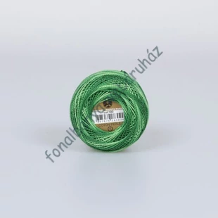  Madame Tricote perlé 8 gyöngyhímző fonal - fűzöld melír # MTP-180