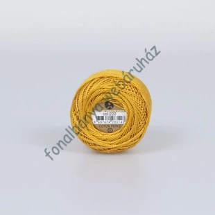    Madame Tricote perlé 8 gyöngyhímző fonal - arany # MTP-222