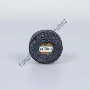   Madame Tricote perlé 8 gyöngyhímző fonal - sötétszürke # MTP-4003