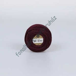   Madame Tricote perlé 8 gyöngyhímző fonal - mély bordó # MTP-4048
