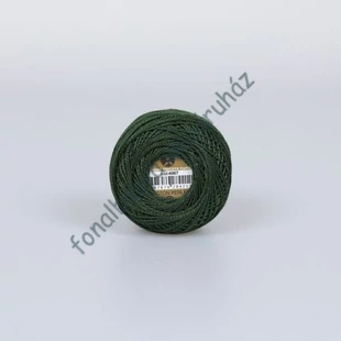    Madame Tricote perlé 8 gyöngyhímző fonal - vadász zöld # MTP-4067