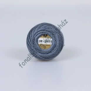   Madame Tricote perlé 8 gyöngyhímző fonal - grafitszürke # MTP-424