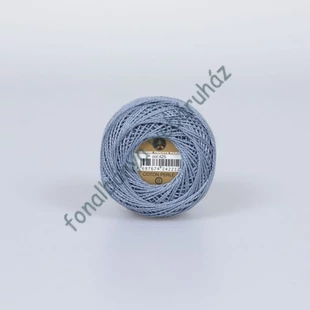   Madame Tricote perlé 8 gyöngyhímző fonal - kékes szürke  # MTP-425