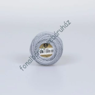   Madame Tricote perlé 8 gyöngyhímző fonal - közép szürke # MTP-481