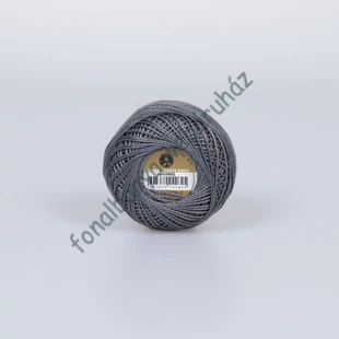   Madame Tricote perlé 8 gyöngyhímző fonal - fém szürke # MTP-483