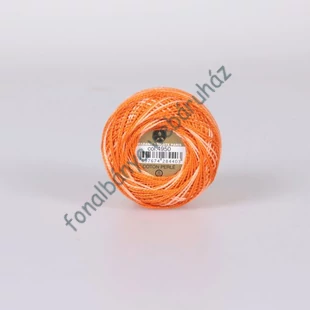   Madame Tricote perlé 8 gyöngyhímző fonal -narancs melír # MTP-4950