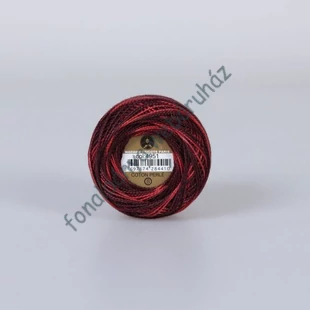   Madame Tricote perlé 8 gyöngyhímző fonal - bordó melír # MTP-4951