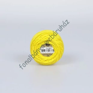   Madame Tricote perlé 8 gyöngyhímző fonal - citrom sárga  # MTP-611