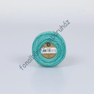    Madame Tricote perlé 8 gyöngyhímző fonal - türkiz zöld # MTP-630