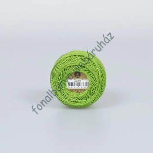    Madame Tricote perlé 8 gyöngyhímző fonal - levél zöld # MTP-671