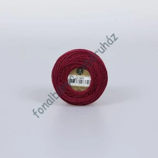   Madame Tricote perlé 8 gyöngyhímző fonal - bordó # MTP-678