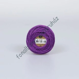   Madame Tricote perlé 8 gyöngyhímző fonal - sötét ibolya # MTP-766