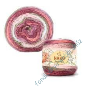   Nako Angorella kötőfonal -fehér-rózsa-mályva-barna # NA87511