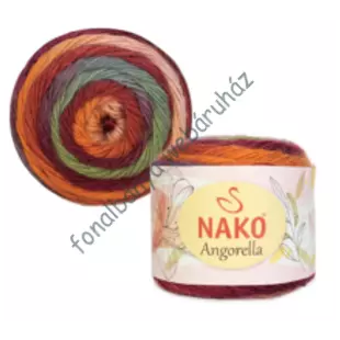   Nako Angorella kötőfonal -krém-rózsa-zöld # NA87529