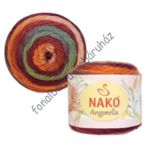   Nako Angorella kötőfonal -krém-rózsa-zöld # NA87529