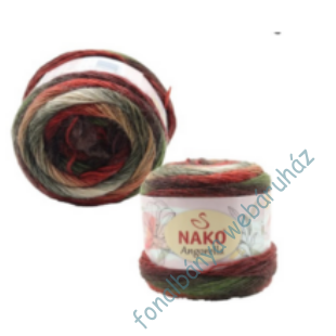   Nako Angorella kötőfonal -krém-rózsa-zöld # NA87533
