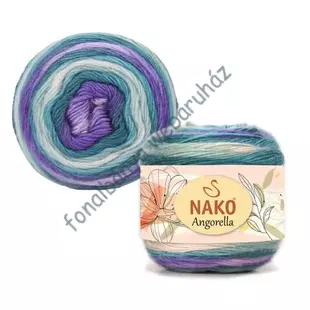   Nako Angorella kötőfonal -krém-rózsa-zöld # NA87571