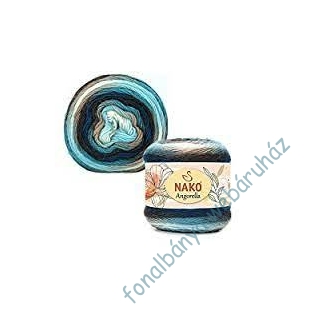   Nako Angorella kötőfonal -krém-türkiz-barna # NA87572