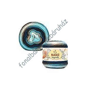   Nako Angorella kötőfonal -krém-türkiz-barna # NA87572