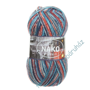   Nako Boho zoknifonal - kék-szürke-téglapiros # NB32198