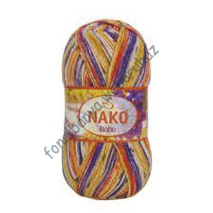   Nako Boho zoknifonal - mustár-lila-narancs-krém  # NB32842