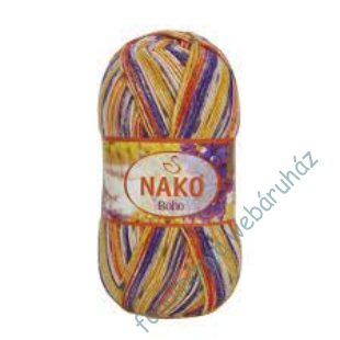   Nako Boho zoknifonal - mustár-lila-narancs-krém  # NB32842