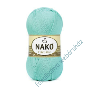   Nako Calico Ince kötő- és horgolófonal - türkiz zöld  # 11221