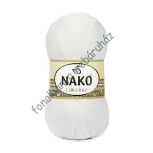   Nako Calico Ince kötő- és horgolófonal - fehér  # 208