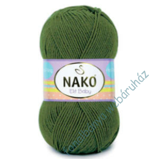   Nako Elit Baby kötőfonal - sötét zöld  # 10665